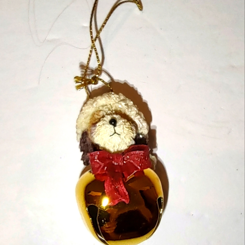 Boyds Bears Christmas Ornament Bear Jingle Bell Santa Bear 2004